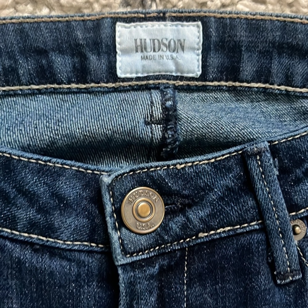 Hudson Jeans Dark Blue Straight Leg Women Jeans - Picture 6 of 8